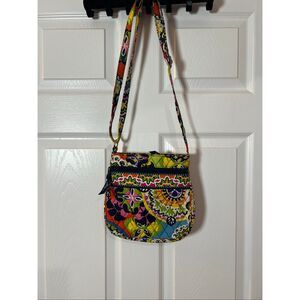 Vera Bradley Quilted Crossbody Bag | Colorful Floral Print